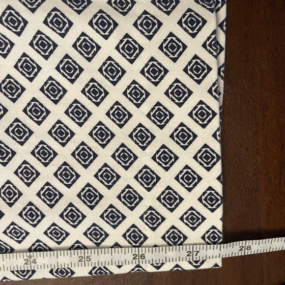 NWOT Navy/White Check Pants straight leg Size 6 Flat Front classic, workwear - Picture 4 of 6